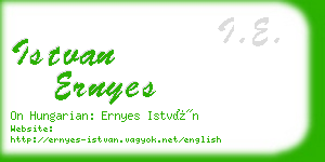 istvan ernyes business card